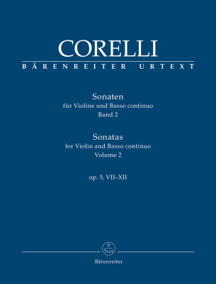 Baerenreiter Verlag - Sonatas op. 5, VII-XII, Volume 2 - Corelli/Hogwood/Mark - Violin/Basso Continuo - Score and Parts