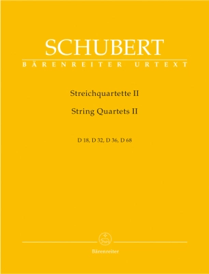 Baerenreiter Verlag - String Quartets II D 18, 32, 36, 68 - Schubert/Chusid - Parts Set
