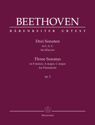 Baerenreiter Verlag - Three Sonatas op. 2 - Beethoven/Del Mar - Piano - Book