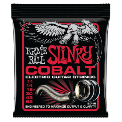 Burly Cobalt Slinky Electric Guitar Strings - 11-52