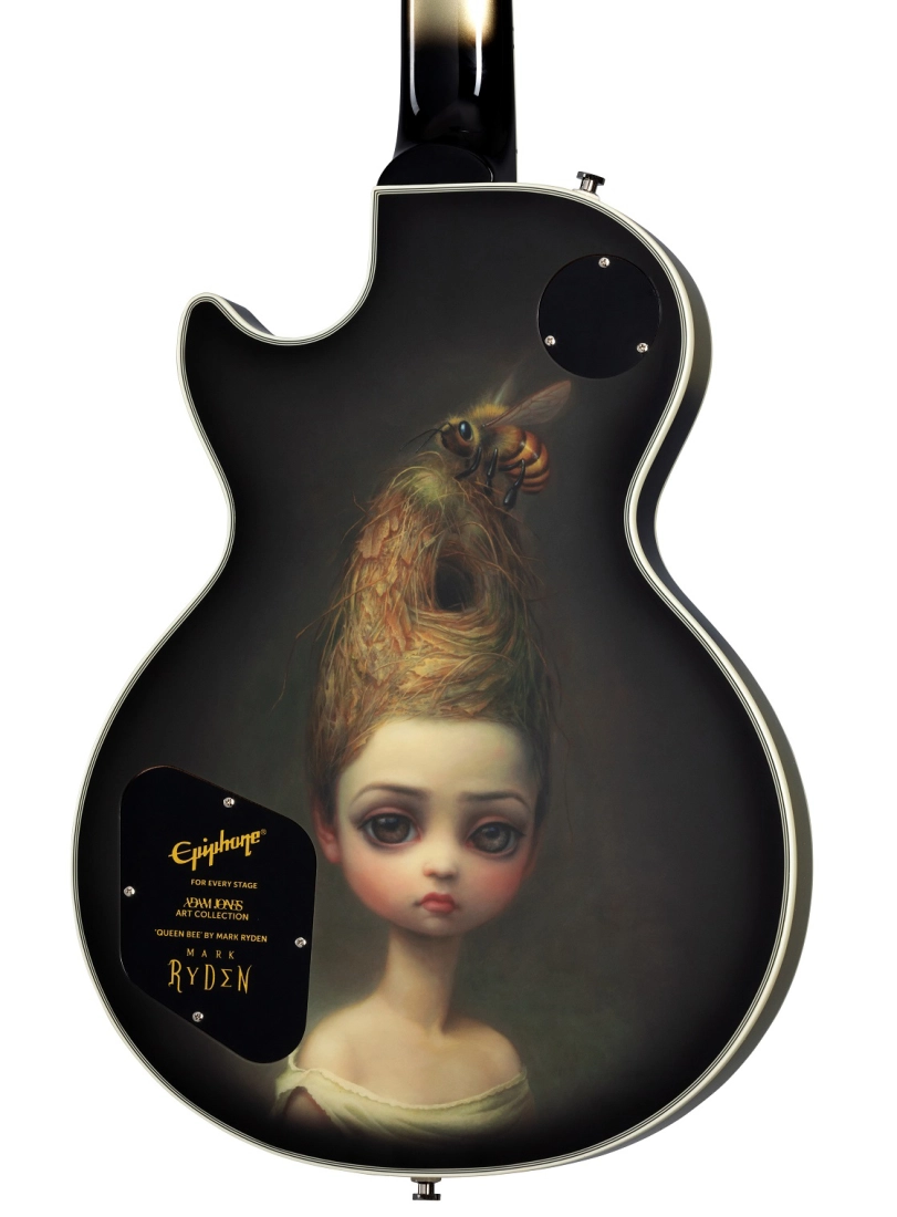 Adam Jones Les Paul Custom Art Collection: Mark Rydon\'s \'\'Queen Bee\'\' - Antique Silverburst