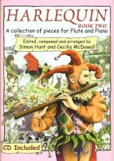 Harlequin Book 2 - Hunt/McDowell - Flute/Piano - Book/CD