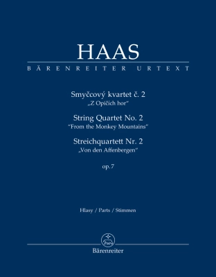Baerenreiter Verlag - String Quartet no. 2 op. 7 From the Monkey Mountains - Haas/Pivoda - String Quartet/Percussion - Set of Parts