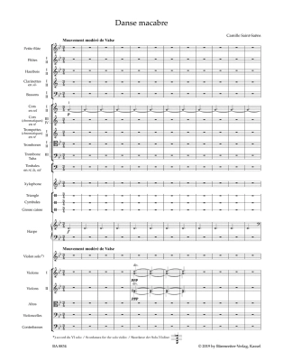 Danse macabre op. 40 - Saint-Saens/Macdonald - Full Score - Book