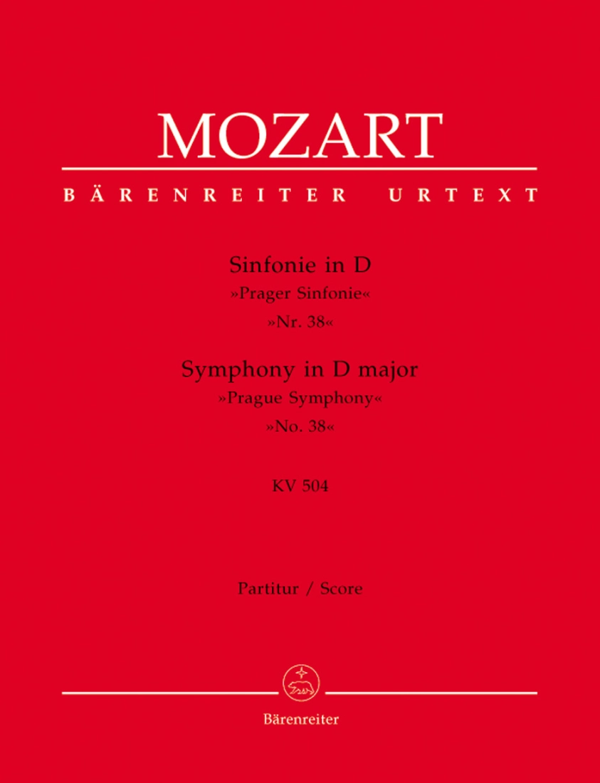 Symphony no. 38 in D major K. 504 \'\'Prague Symphony\'\' - Mozart/Somfai - Full Score - Book