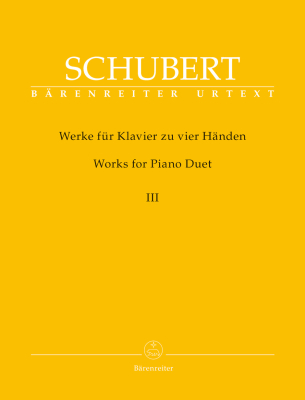 Baerenreiter Verlag - Works for Piano Duet (Four Hands-One Piano), Volume 3 - Schubert/Litschauer/Aderhold - Book