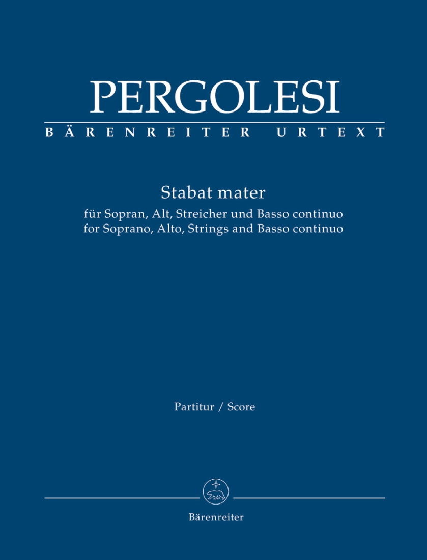 Stabat Mater - Pergolesi/Bruno/Ritchie - Full Score - Book