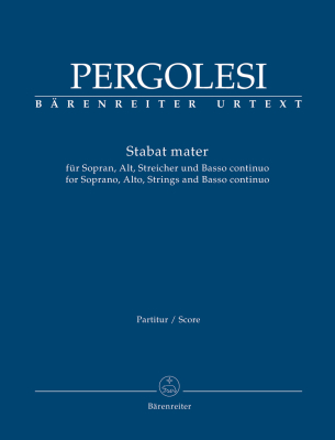 Baerenreiter Verlag - Stabat Mater - Pergolesi/Bruno/Ritchie - Full Score - Book