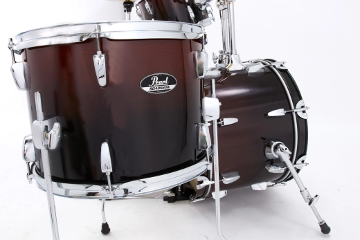 Roadshow Complete Drum Kit (18,10,14,SD) with Hardware and Cymbals - Garnet Red