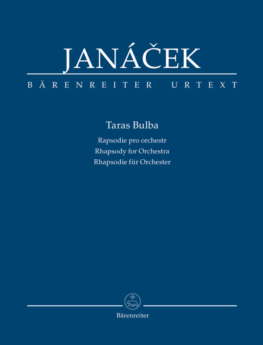 Taras Bulba (Rhapsody for Orchestra) - Janacek/Hanus/Burghauser - Study Score - Book