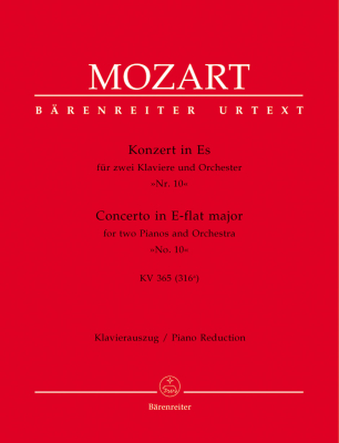 Baerenreiter Verlag - Concerto no. 10 in E-flat major K. 365 (316a) - Mozart - 2 Pianos (2 Pianos, 4 Hands)/Piano Reduction - Book