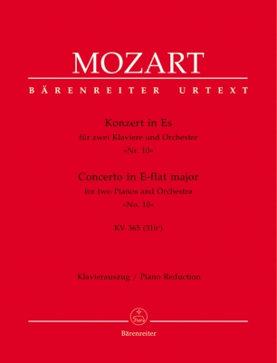 Baerenreiter Verlag - Concerto no. 10 in E-flat major K. 365 (316a) - Mozart - 2 Pianos (2 Pianos, 4 Hands)/Piano Reduction - Book