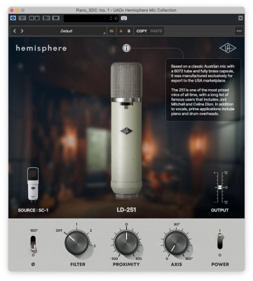 SC-1 Standard Condenser with Hemisphere Mic Modeling