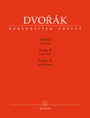 Baerenreiter Verlag - SongsII Dvorak, Vejvodova Voix aigu et piano, partition chante Livre