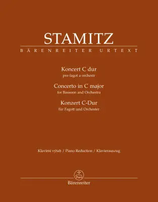 Baerenreiter Verlag - Concerto for Bassoon and Orchestra in C Major - Stamitz - Piano Reduction, Part (1), Urtext Edition