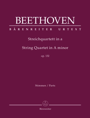 Baerenreiter Verlag - String Quartet in A minor op. 132 - Beethoven/Del Mar - Parts Set