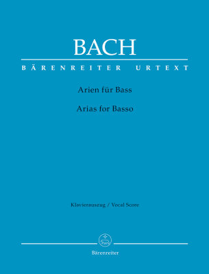 Baerenreiter Verlag - Arias for Basso - Bach/Lehmann - Vocal Score - Book