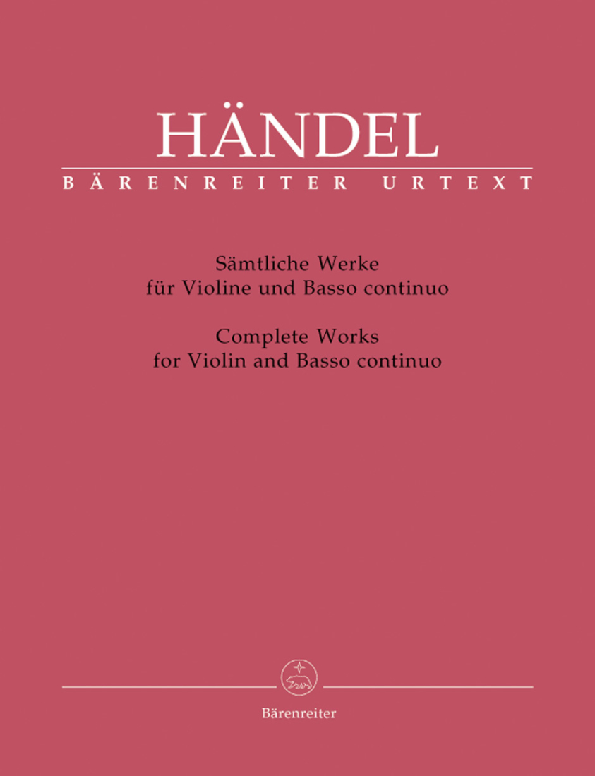 Complete Works - Handel/Best - Violin/Basso Continuo - Score/Parts