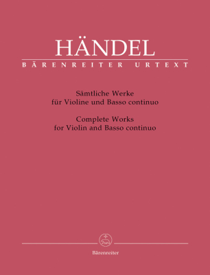 Baerenreiter Verlag - Complete Works - Handel/Best - Violin/Basso Continuo - Score/Parts