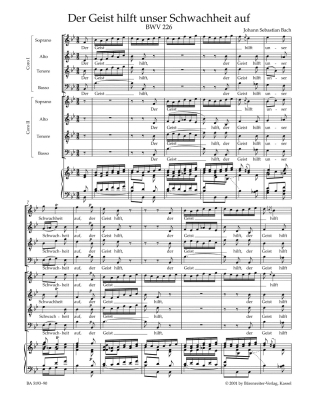 Motets BWV 225-230 - Bach/Ameln - Vocal Score - Book