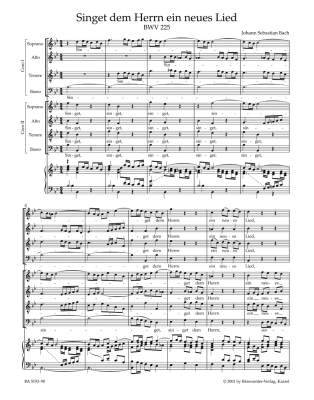 Motets BWV 225-230 - Bach/Ameln - Vocal Score - Book