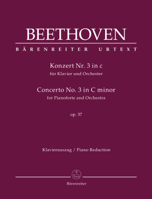 Baerenreiter Verlag - Concerto for Pianoforte and Orchestra no. 3 in C minor op. 37 - Beethoven/Del Mar - Piano/Piano Reduction - Book