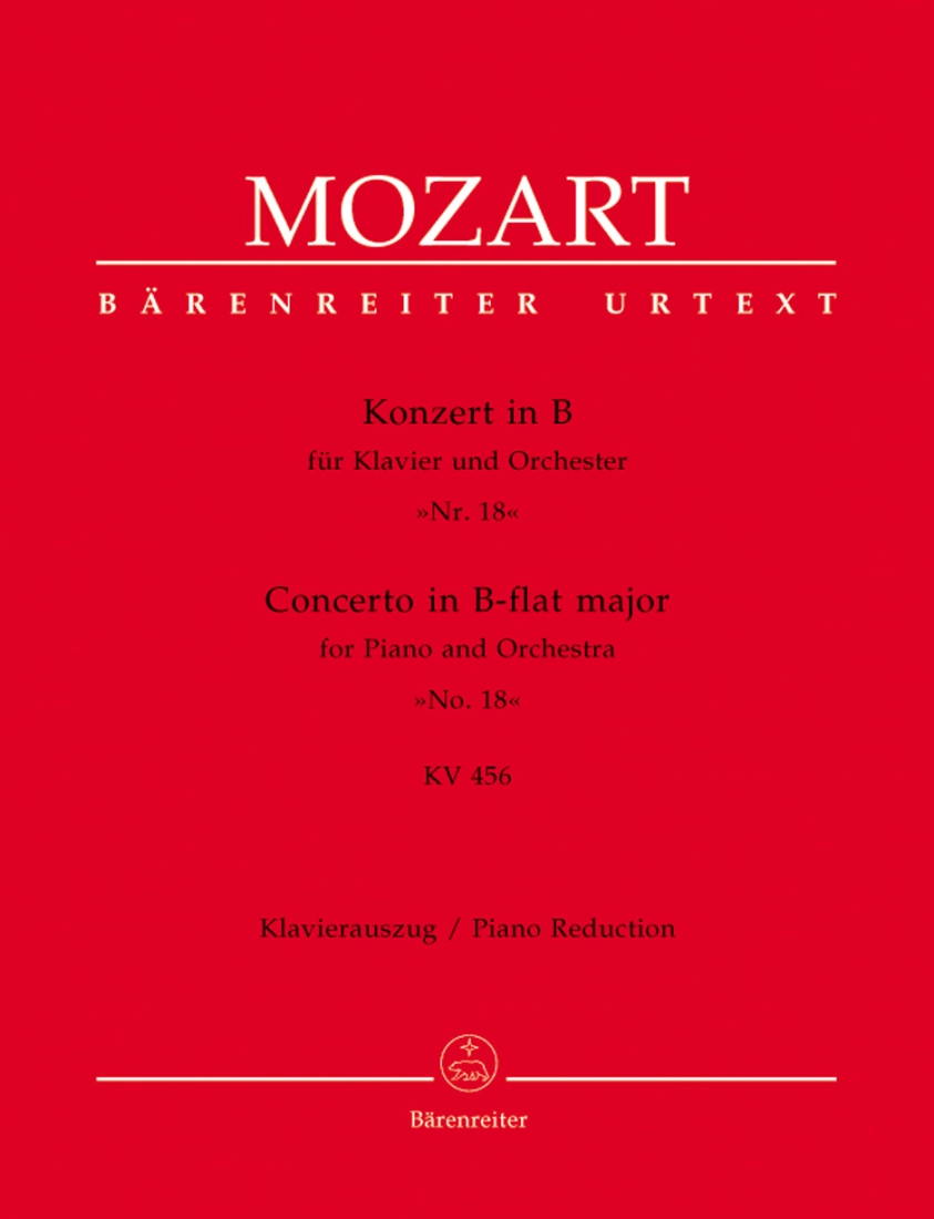 Concerto for Piano and Orchestra no. 18 in B-flat major K. 456 - Mozart/Badura-Skoda - Piano Reduction - Book