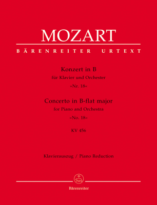 Baerenreiter Verlag - Concerto for Piano and Orchestra no. 18 in B-flat major K. 456 - Mozart/Badura-Skoda - Piano Reduction - Book