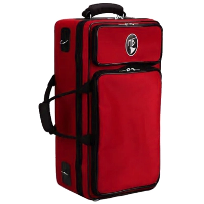 Nylon Double Case for Trumpet and Flugelhorn - Red