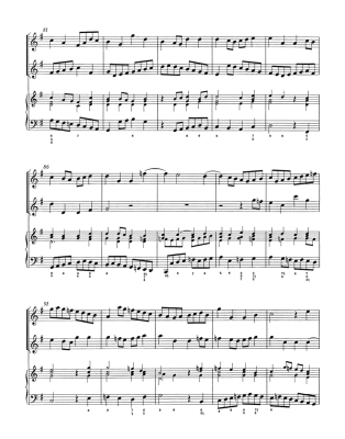 Trio Sonata in G major BWV 1039 - Bach/Schmitz/Leisinger - 2 Flutes/Basso Continuo - Score/Parts