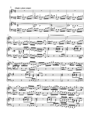 Concerto for Harpsichord and Strings no. 3 in D major BWV 1054 - Bach/Breig - Piano/Piano Reduction (2 Pianos, 4 Hands)