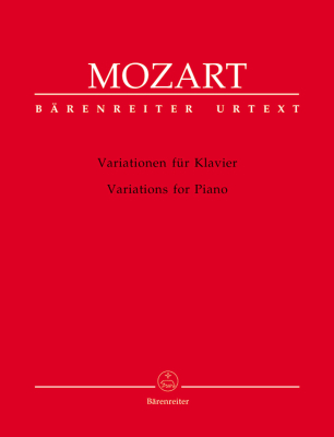 Baerenreiter Verlag - Variations for Piano - Mozart/von Fischer - Piano - Book