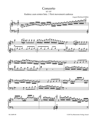 Concerto (Coronation Concerto) no. 26 in D major K. 537 - Mozart/Rehm - Piano/Piano Reduction - Parts