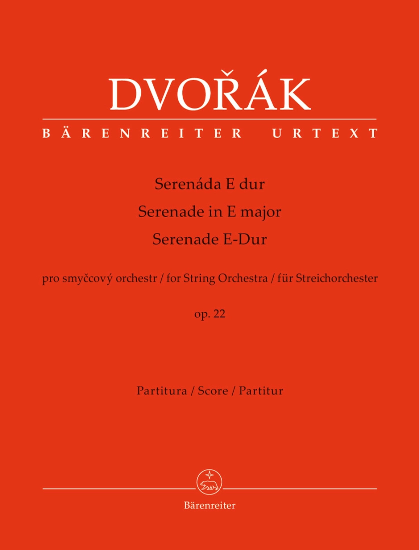 Serenade for String Orchestra in E major op. 22 - Dvorak/Tait - Full Score - Book