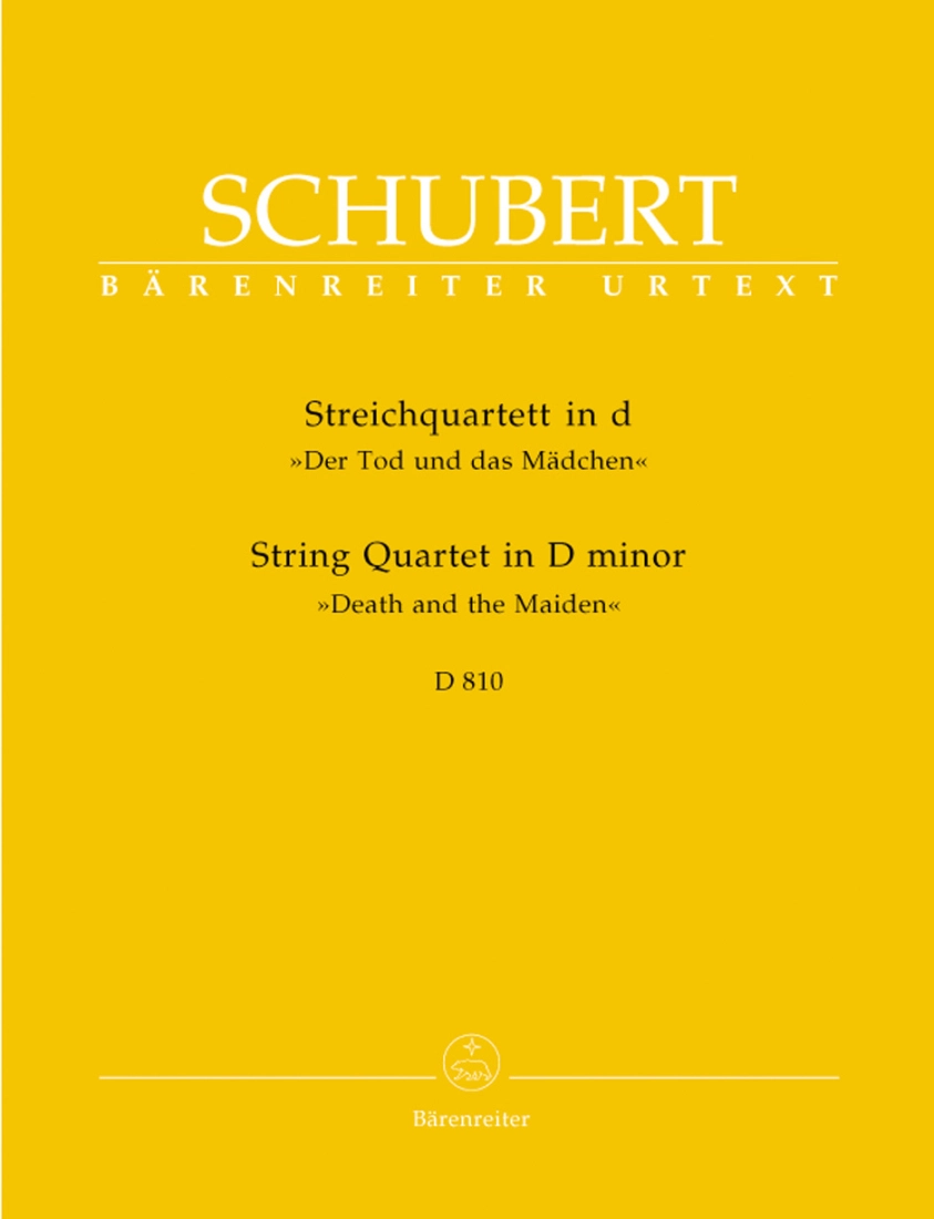 String Quartet in D minor D 810 \'\'Der Tod und das Madchen\'\' - Schubert/Aderhold - String Quartet - Parts Set