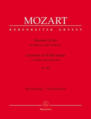 Baerenreiter Verlag - Concerto no. 22 in E-flat major K. 482 - Mozart/Engel/Heussner - Piano/Piano Reduction (2 Pianos, 4 Hands) - Book