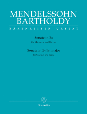 Baerenreiter Verlag - Sonate en mi bmol majeur Mendelssohn, Allroggen Clarinette et piano Partition matresse et partitions individuelles