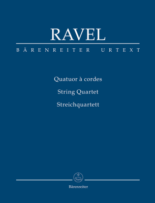Baerenreiter Verlag - Quatuor a cordes (String Quartet) - Ravel/Appold - Study Score - Book