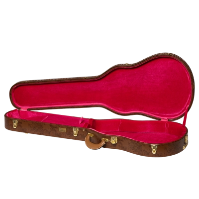 Lifton Historic \'\'5-Latch\'\' Les Paul Hardshell Case - Brown/Pink