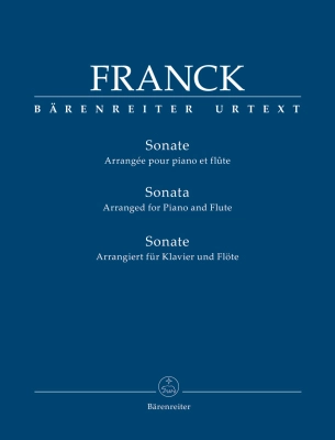 Baerenreiter Verlag - Sonata - Franck/Woodfull-Harris - Arrangement for Flute/Piano - Book
