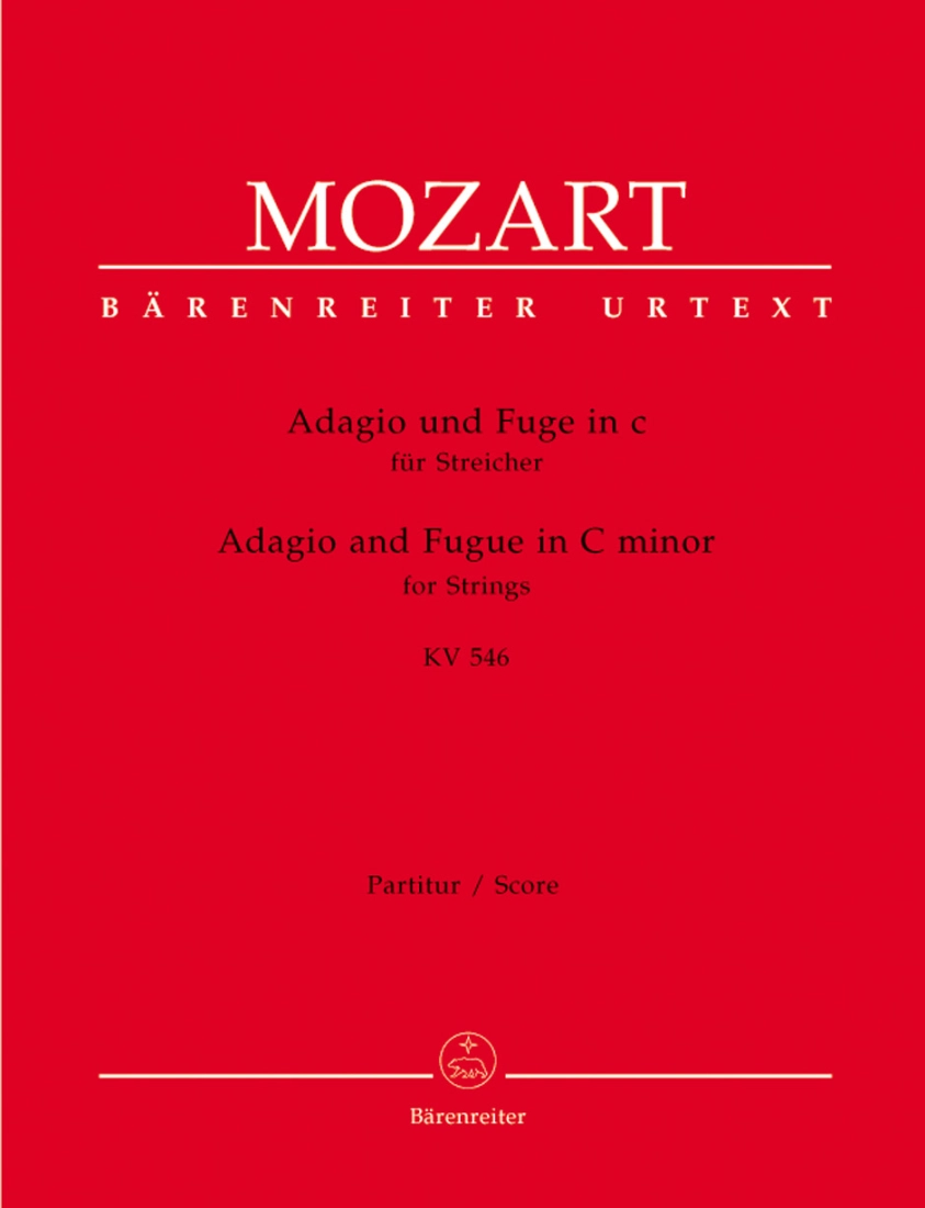 Adagio and Fugue for Strings in C minor K. 546 - Mozart/Plath - Score/Parts