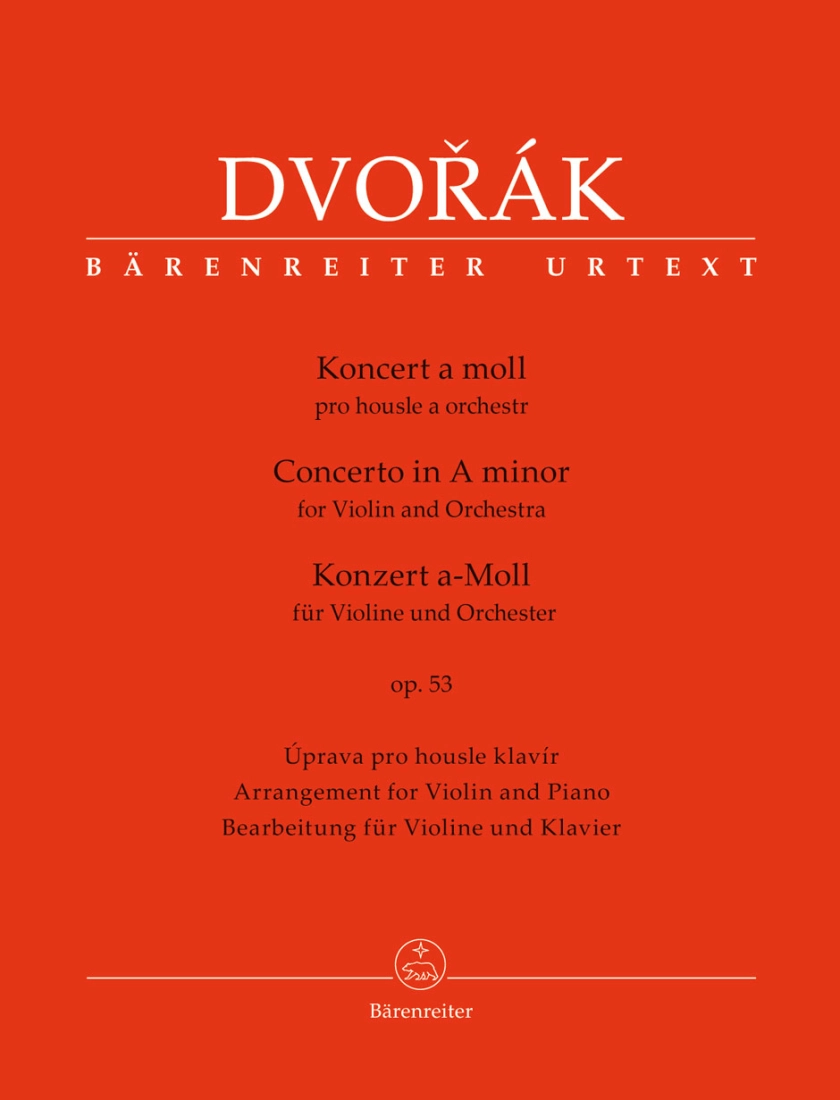 Concerto for Violin and Orchestra in A minor op. 53 - Dvorak/Cividini - Violin/Piano Reduction - Book