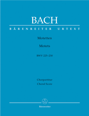 Baerenreiter Verlag - Motets BWV225-230 Bach, Ameln Partition matresse pour chur Livre