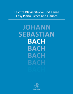 Baerenreiter Verlag - Easy Piano Pieces and Dances - Bach/Topel - Piano - Book