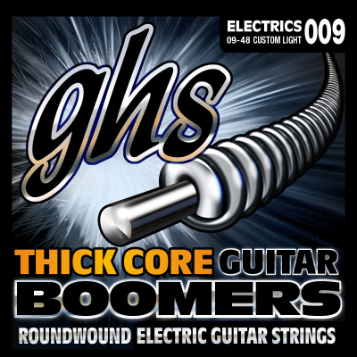 GHS Strings - Thick Core Boomers Set - 9-48, Custom Light