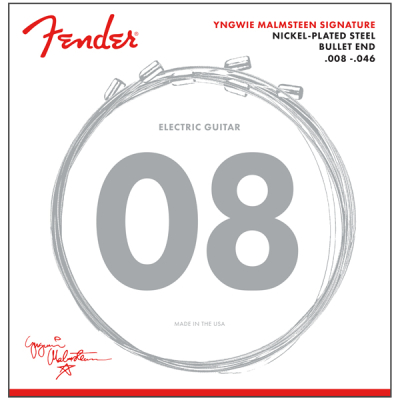 Fender - Yngwie Malmsteen Signature Electric Guitar Strings, Nickel-Plated Steel - .008-.046 Gauges