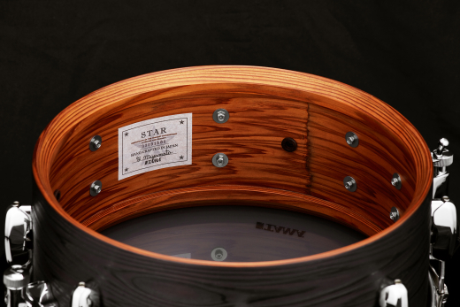 STAR Reserve Solid Japanese Cedar 6x14\'\' Snare Drum - Burnt Oiled Cedar