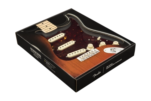 Pre-Wired Strat Pickguard, Original \'57/\'62 SSS, 11 Hole PG - Tortoise Shell