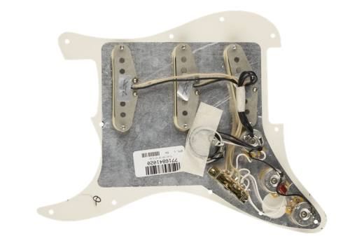 Pre-Wired Strat Pickguard, Custom Shop Custom \'69 SSS, 11 Hole - Parchment