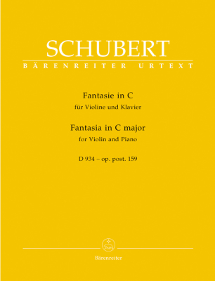 Baerenreiter Verlag - Fantasia in C major op. post. 159 D 934 - Schubert/Wirth - Violin/Piano - Book